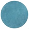 Homeroots 6 ft. Round Polyester Highlighter Blue Area Rug 352616 - alternate 5